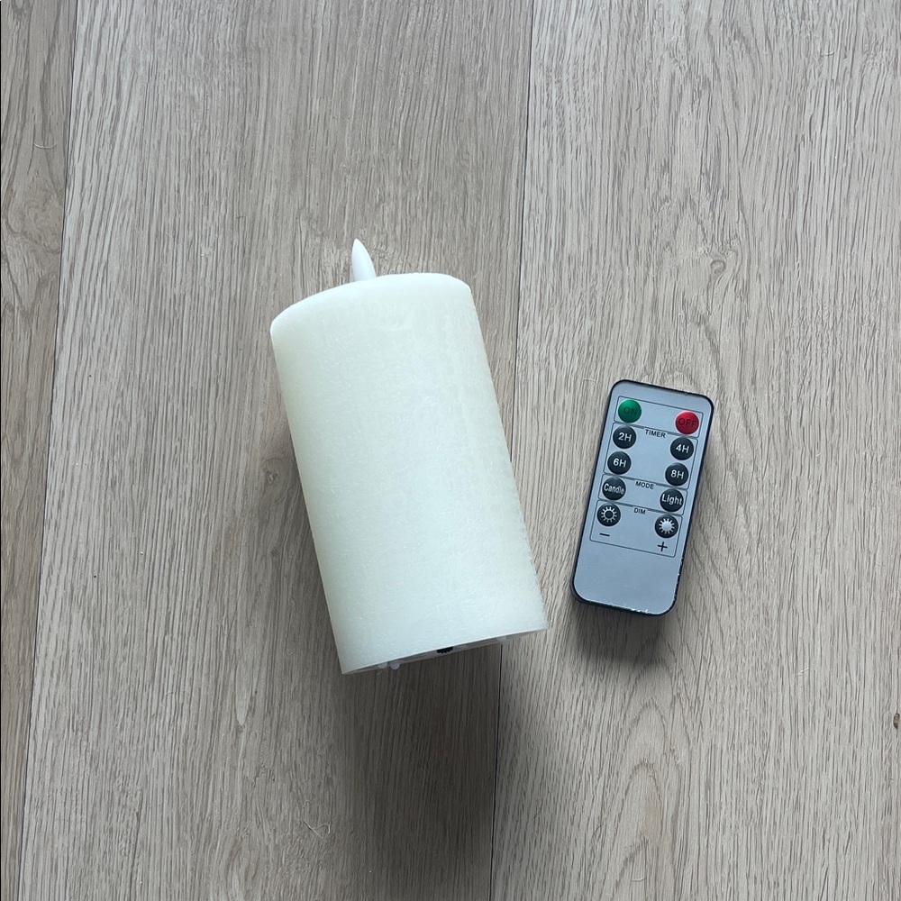 Ivory Flameless Candle Battery Operated